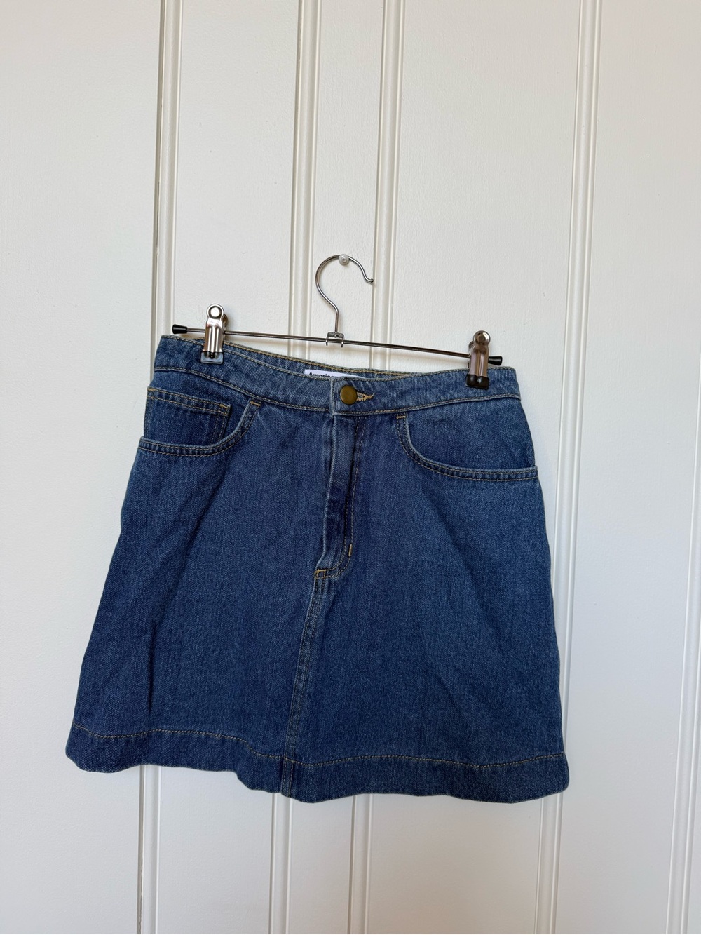 American apparel - Classic Blue Denim Skirt - Women's A-Line